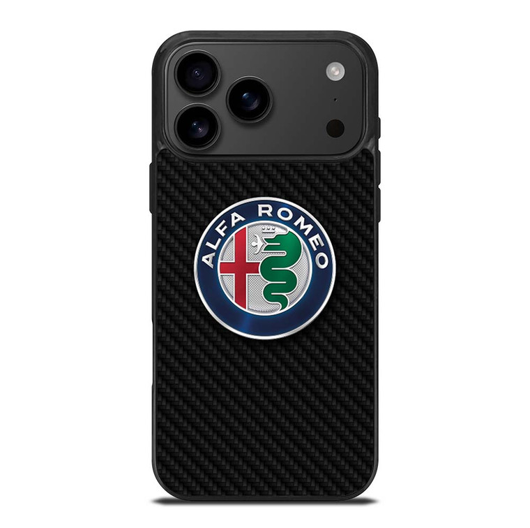 ALFA ROMEO CAR CARBON FIBER iPhone 17 Pro Max Case Cover