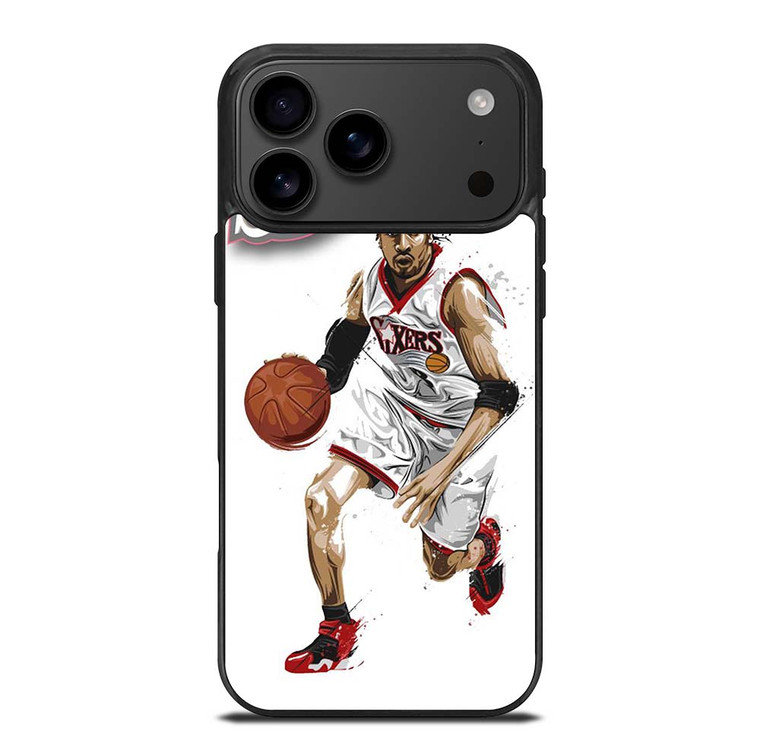 ALLEN IVERSON SIXERS NBA BASKETBALL iPhone 17 Pro Max Case Cover