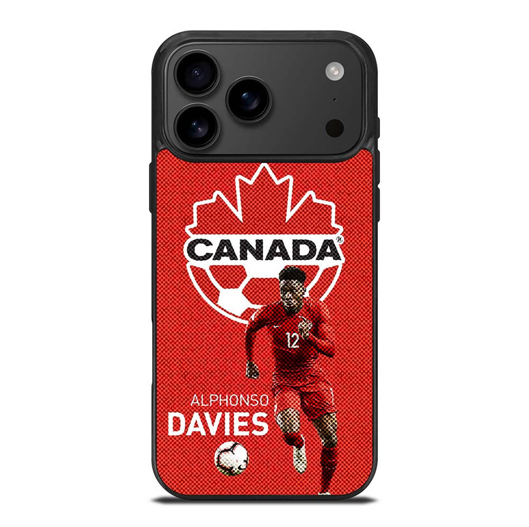 ALPHONSO DAVIES CANADA MENS SOCCER NATIONAL TEAM iPhone 17 Pro Max Case Cover