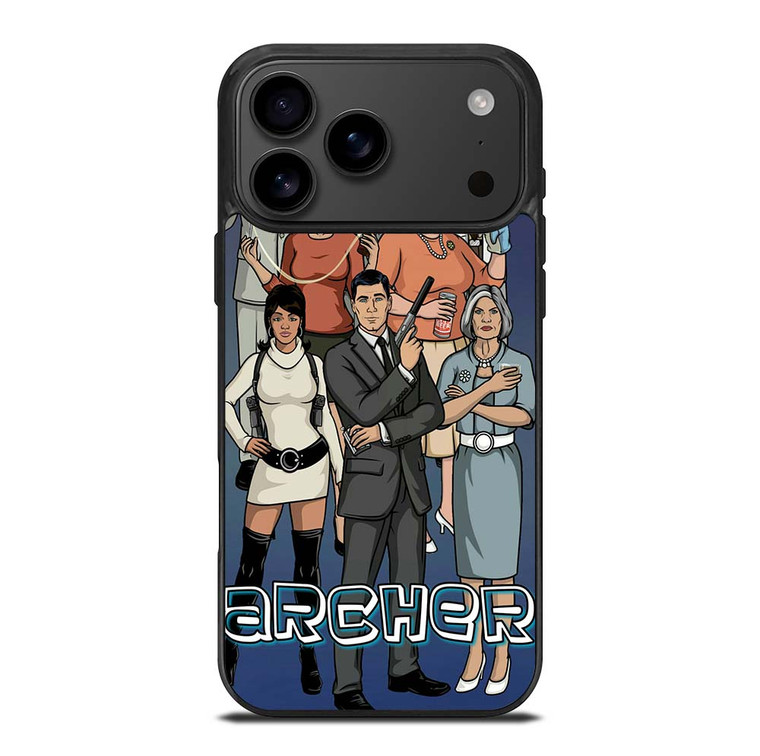 ARCHER CARTOON ALL CAST iPhone 17 Pro Max Case Cover