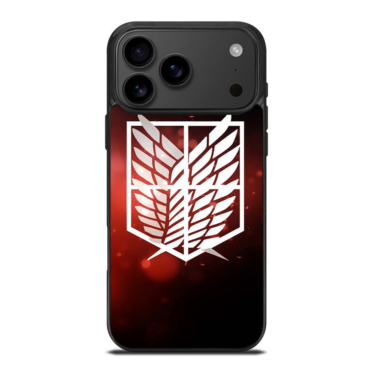 ATTACK ON TITAN LOGO RED iPhone 17 Pro Max Case Cover