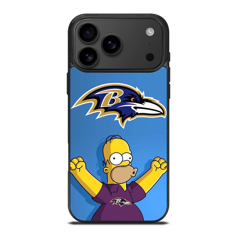 BALTIMORE RAVENS THE SIMPSON iPhone 17 Pro Max Case Cover
