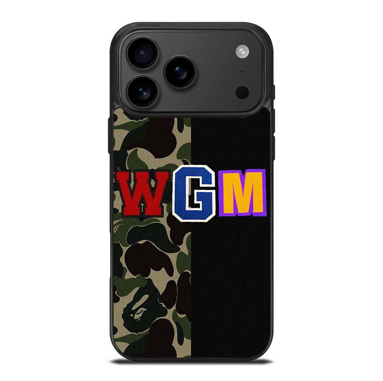 BAPE WGM CAMO iPhone 17 Pro Max Case Cover