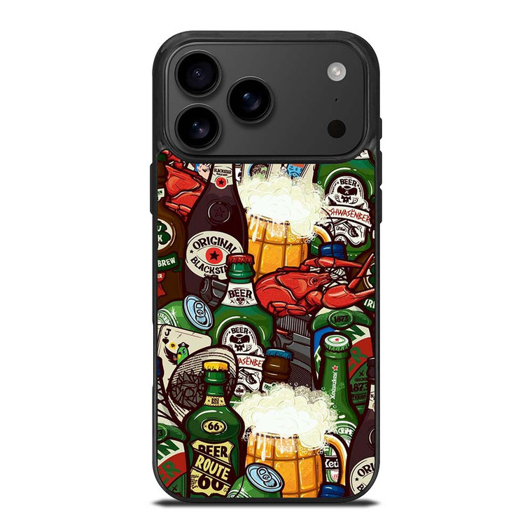 BEER BOTTLE CARTOON iPhone 17 Pro Max Case Cover