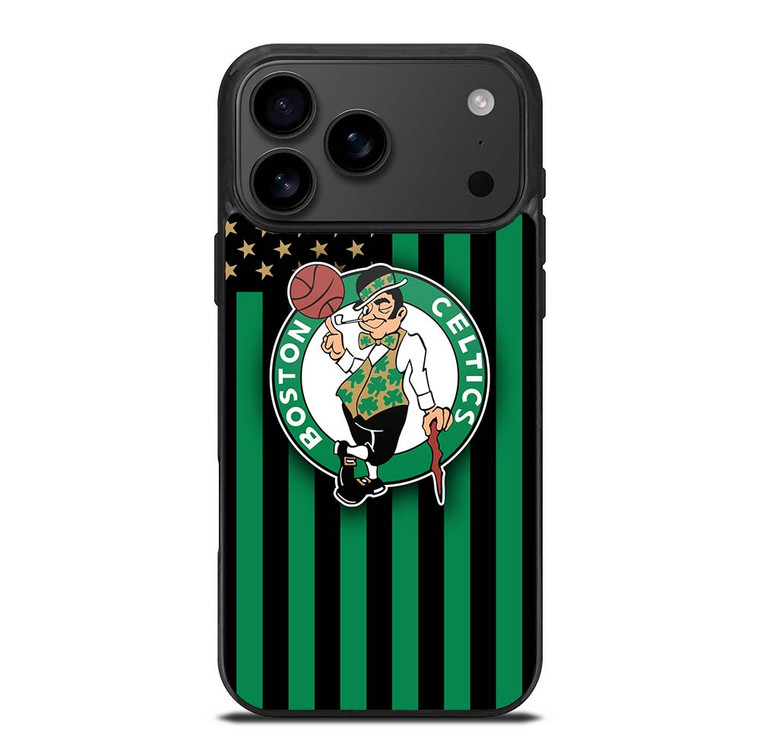 BOSTON CELTICS NBA USA FLAG iPhone 17 Pro Max Case Cover
