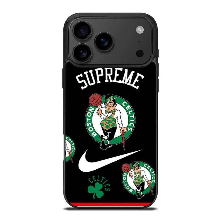 BOSTON CELTICS NBA X SUPREME NIKE iPhone 17 Pro Max Case Cover