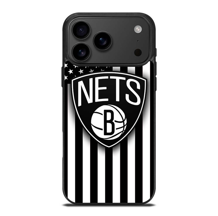 BROOKLYN NETS NBA USA FLAG iPhone 17 Pro Max Case Cover
