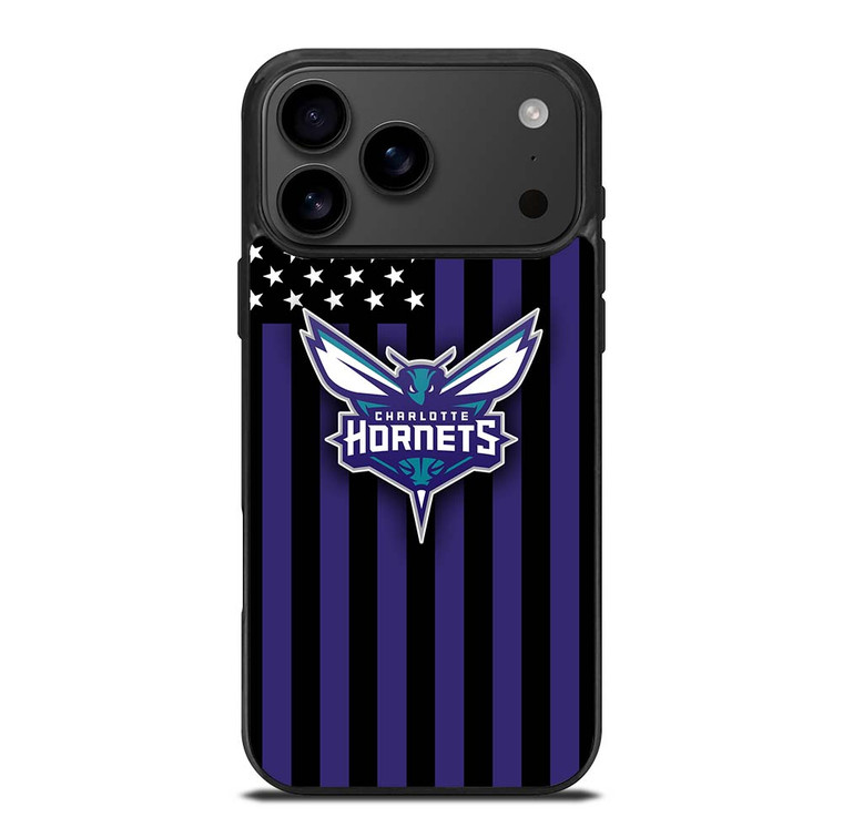 CHARLOTTE HORNETS NBA USA FLAG iPhone 17 Pro Max Case Cover