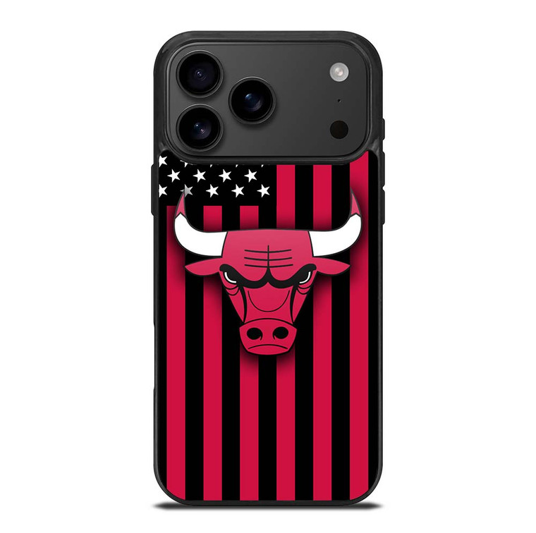 CHICAGO BULLS NBA USA FLAG iPhone 17 Pro Max Case Cover
