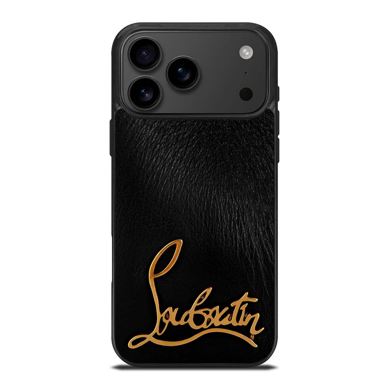 CHRISTAN LOUBOUTIN BLACK iPhone 17 Pro Max Case Cover
