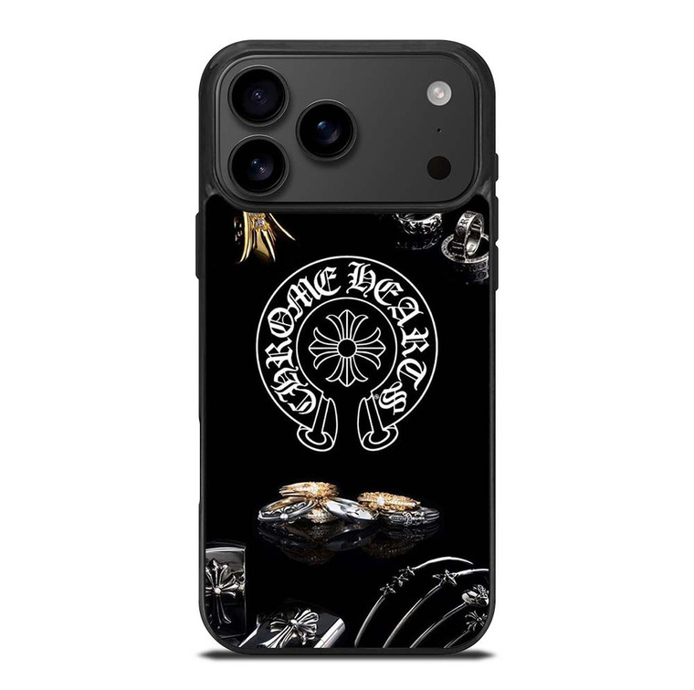 CHROME HEARTS METAL LOGO iPhone 17 Pro Max Case Cover