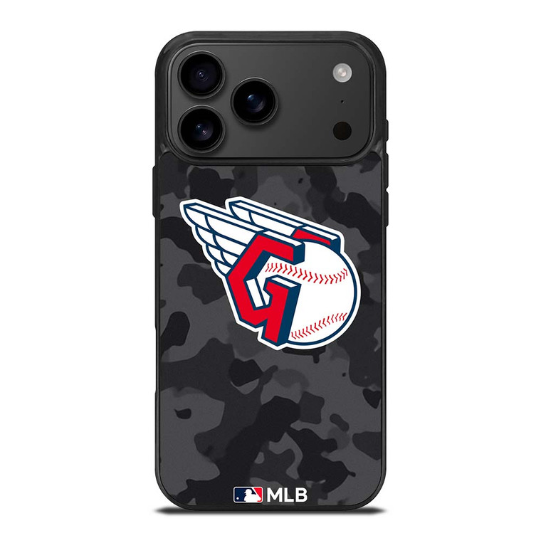 CLEVELAND GUARDIANS BASEBALL BLACK CAMO iPhone 17 Pro Max Case Cover