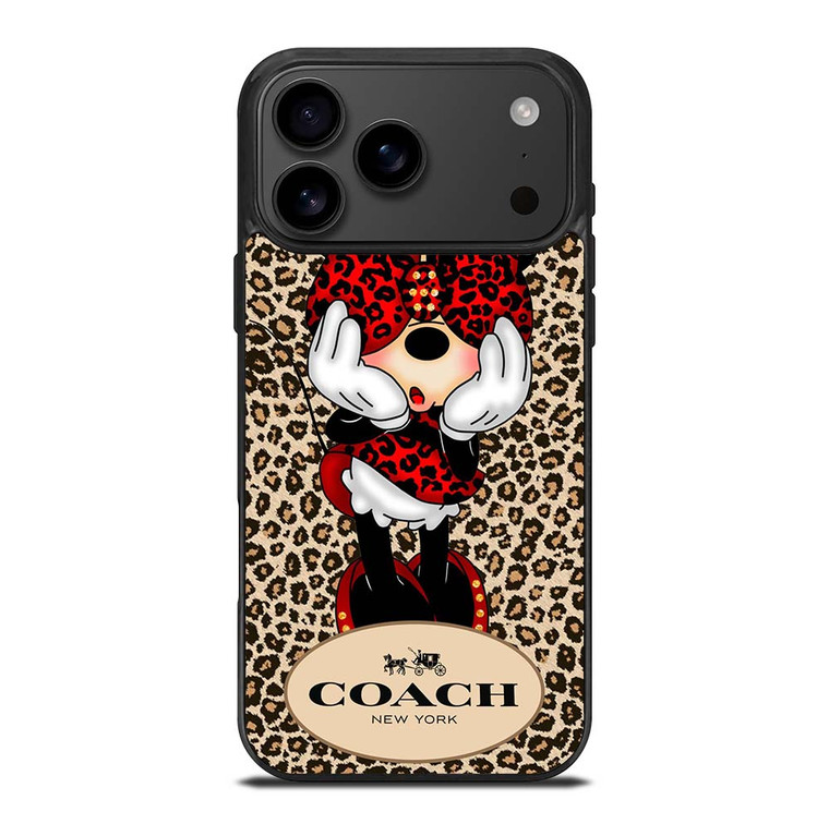 COACH MINNIE MOUSE LEOPARD iPhone 17 Pro Max Case Cover