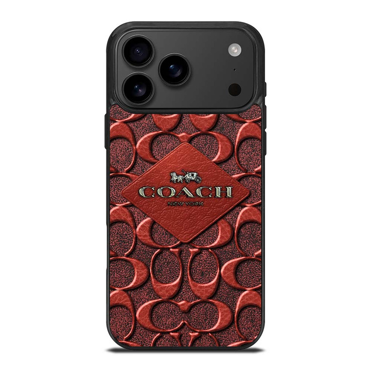 COACH NEW YORK BROWN 2 iPhone 17 Pro Max Case Cover