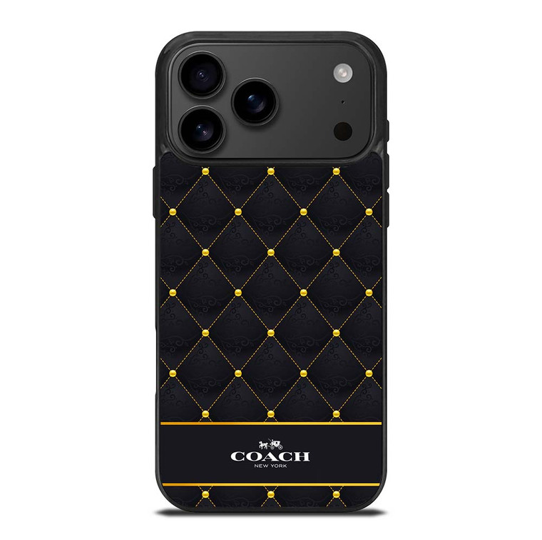 COACH NEW YORK GOLD PATTERN iPhone 17 Pro Max Case Cover