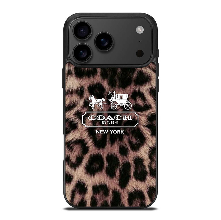 COACH NEW YORK LEOPARD iPhone 17 Pro Max Case Cover