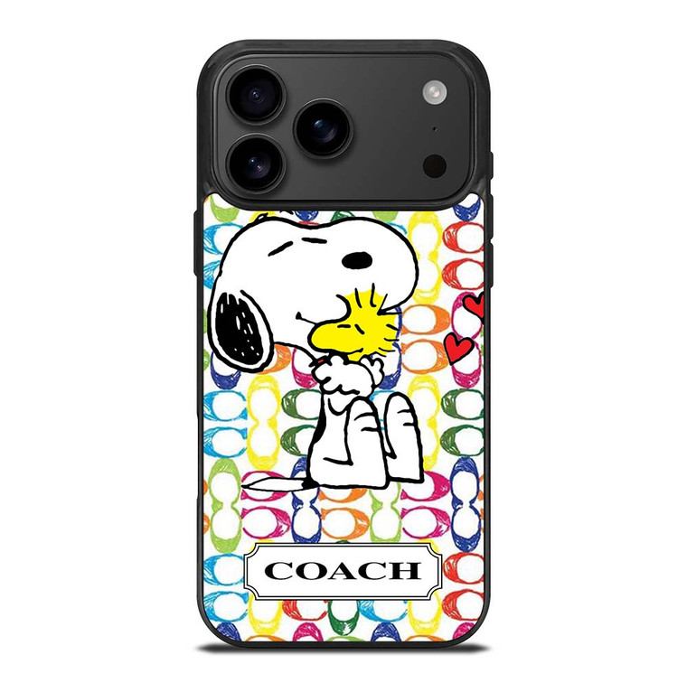 COACH NEW YORK LOGO SNOOPY THE PEANUTS iPhone 17 Pro Max Case Cover