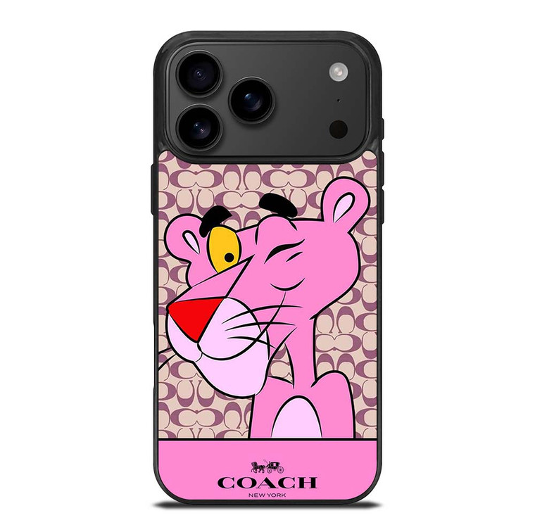 COACH NEW YORK LOGO X PINK PANTHER iPhone 17 Pro Max Case Cover