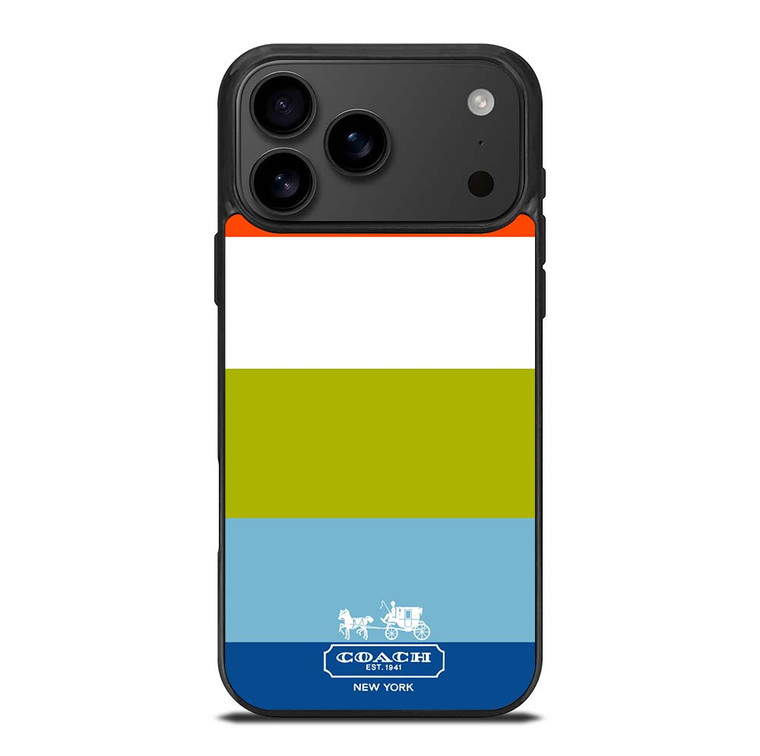 COACH NEW YORK STRIPE iPhone 17 Pro Max Case Cover