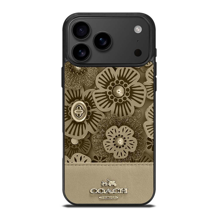COACH NEW YORK TEA ROSE 2 iPhone 17 Pro Max Case Cover