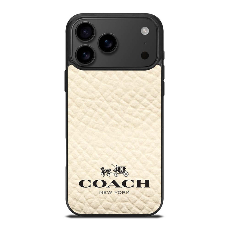 COACH NEW YORK WHITE iPhone 17 Pro Max Case Cover