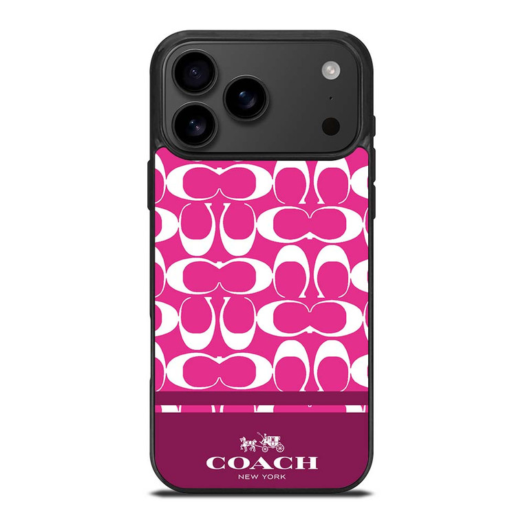 COACH PINK NEW YORK iPhone 17 Pro Max Case Cover