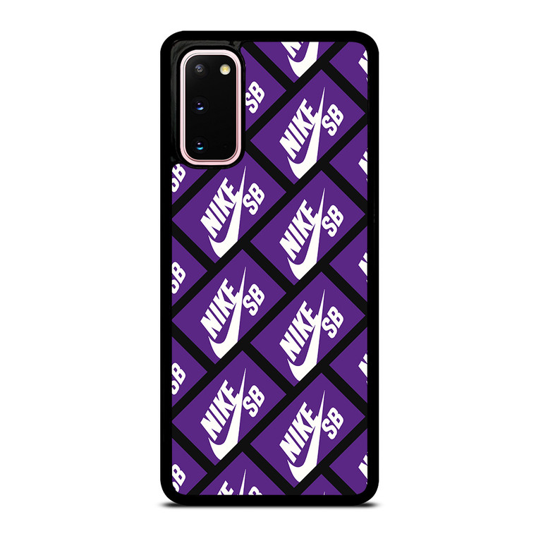 NIKE SB SKATEBOARD BOX PATTERN PURPLE Samsung Galaxy S20 Case Cover