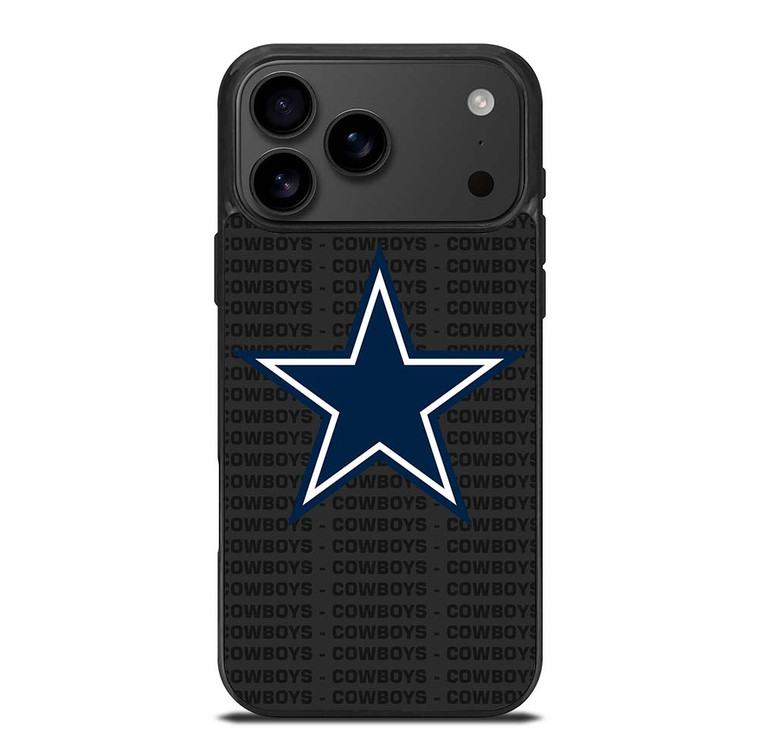 DALLAS COWBOYS FOOTBALL TEXT iPhone 17 Pro Max Case Cover