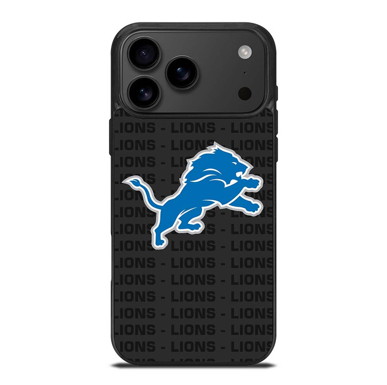 DETROIT LIONS FOOTBALL TEXT iPhone 17 Pro Max Case Cover
