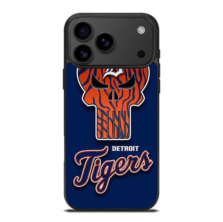 DETROIT TIGERS SKULL LOGO iPhone 17 Pro Max Case Cover