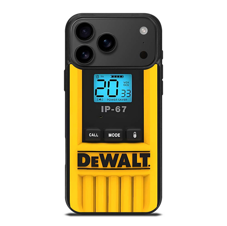 DEWALT TOOL LOGO HEAVY DUTY WALKIE TALKIE iPhone 17 Pro Max Case Cover