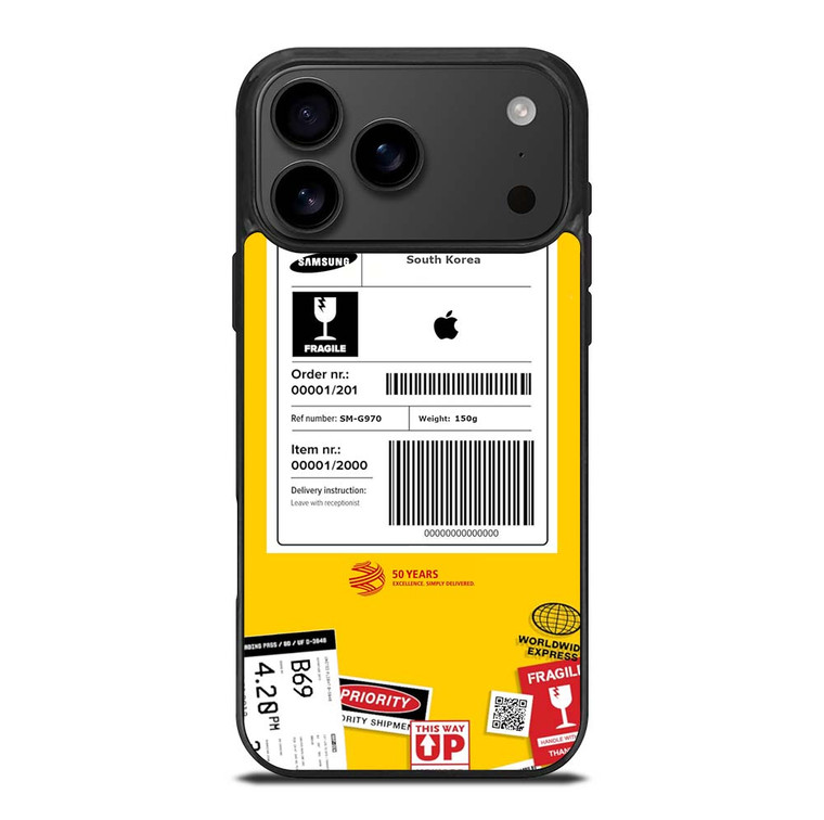 DHL SHIPPING EXPRESS LABEL APPLE iPhone 17 Pro Max Case Cover