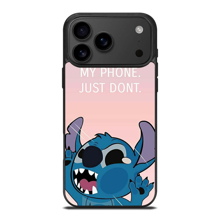 DISNEY STITCH DONT TOUCH MY PHONE  iPhone 17 Pro Max Case Cover