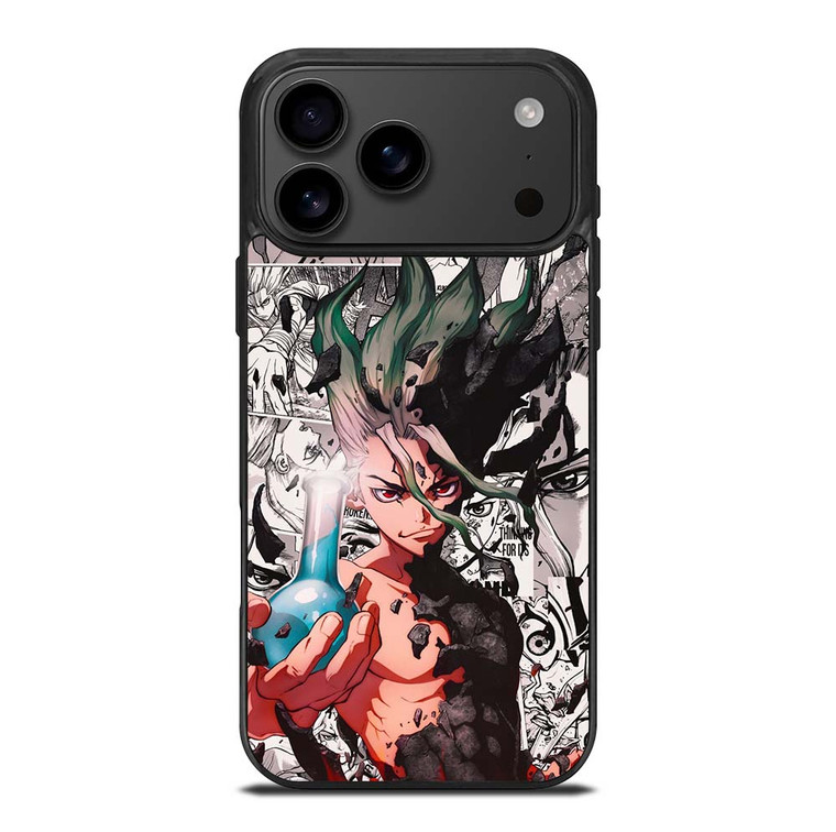DR STONE ANIME BLACK WHITE iPhone 17 Pro Max Case Cover