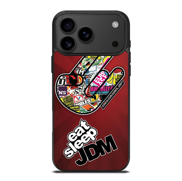 EAT SLEEP JDM LOGO iPhone 17 Pro Max Case Cover