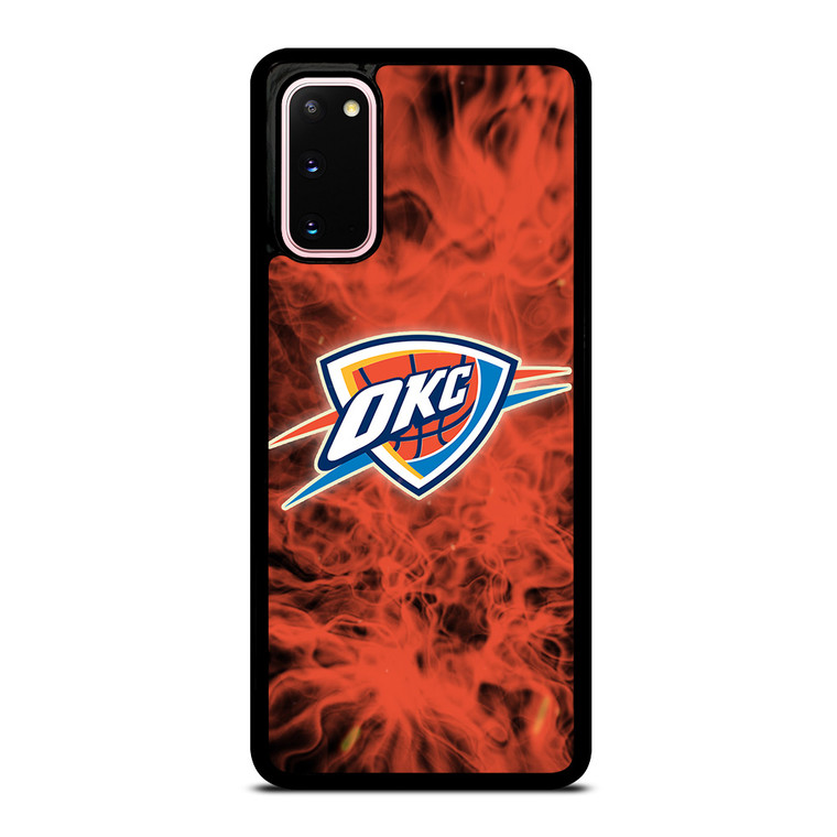 OKLAHOMA CITY THUNDERS BASKETBALL NBA FIRE Samsung Galaxy S20 Case Cover