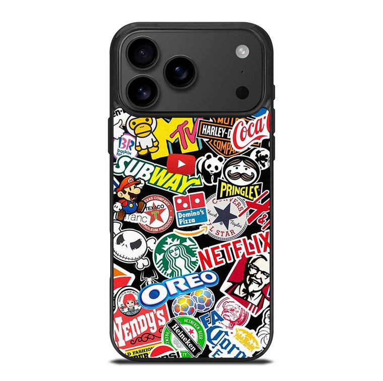 FAMOUS BRAND LOGO MIX iPhone 17 Pro Max Case Cover