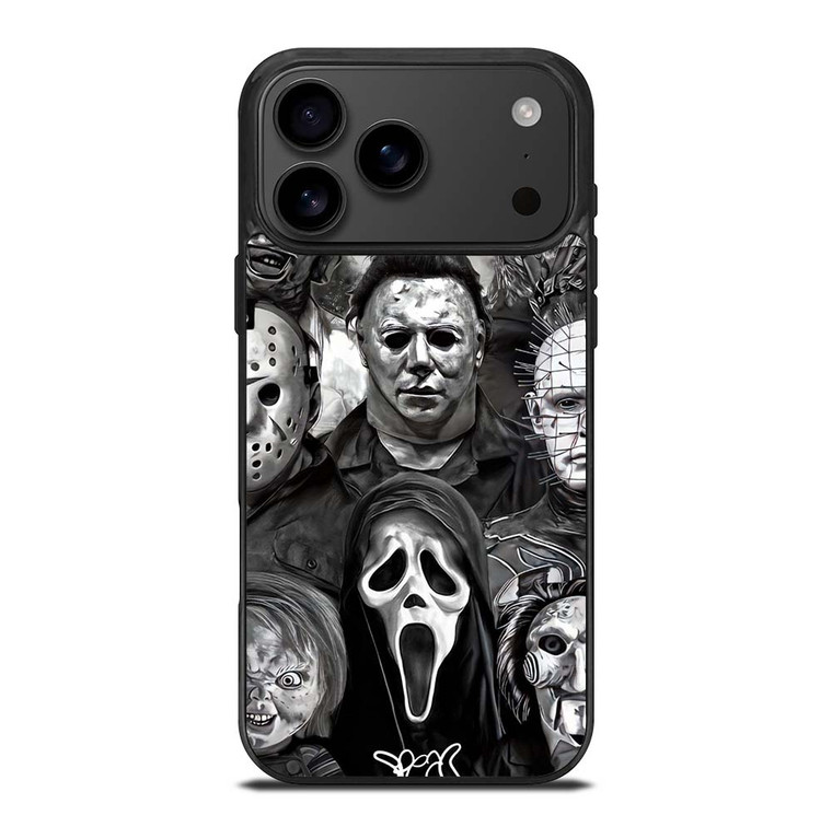 FAMOUS HORROR COLLAGE iPhone 17 Pro Max Case Cover