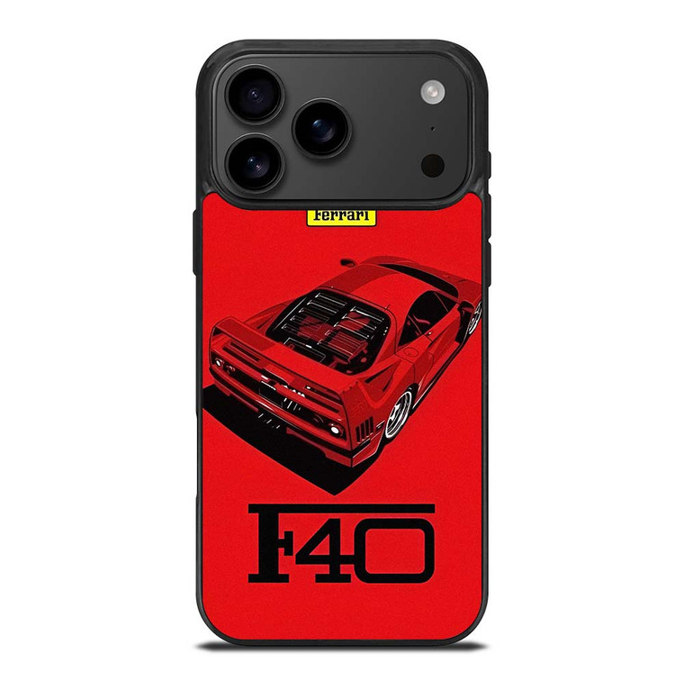 FERRARI F40 SUPERCAR LOGO iPhone 17 Pro Max Case Cover