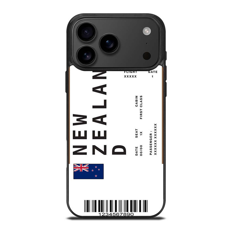 FLIGHT TICKETS NEW ZEALAND iPhone 17 Pro Max Case Cover