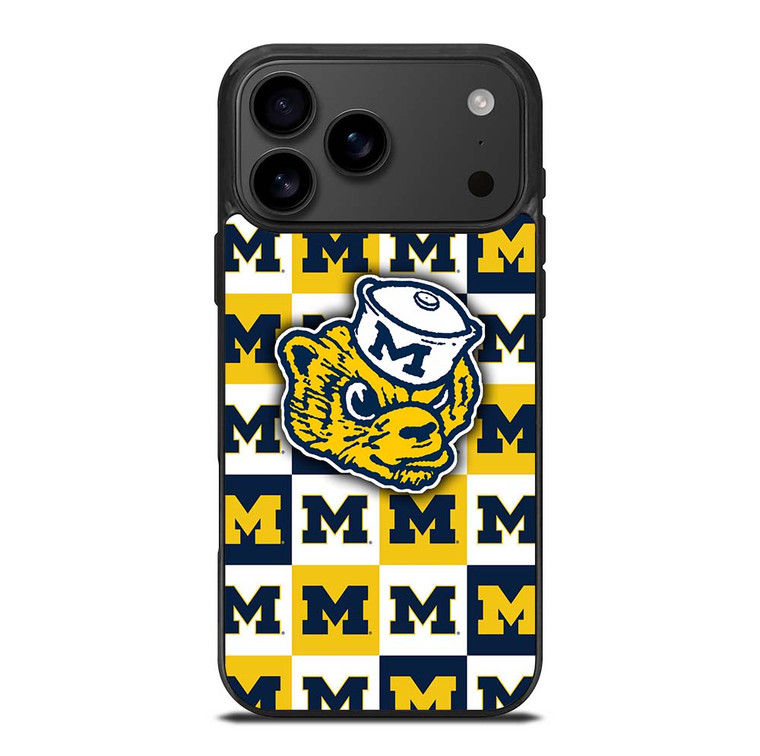 FOOTBALL MASCOT MICHIGAN WOLVERINES iPhone 17 Pro Max Case Cover