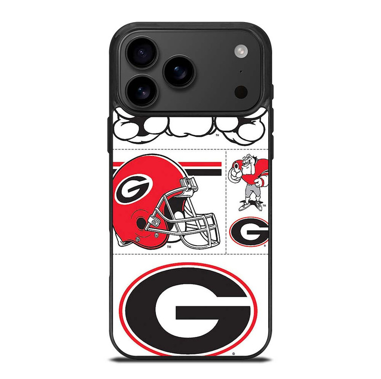 GEORGIA BULLDOGS STICKER COLLECTION iPhone 17 Pro Max Case Cover