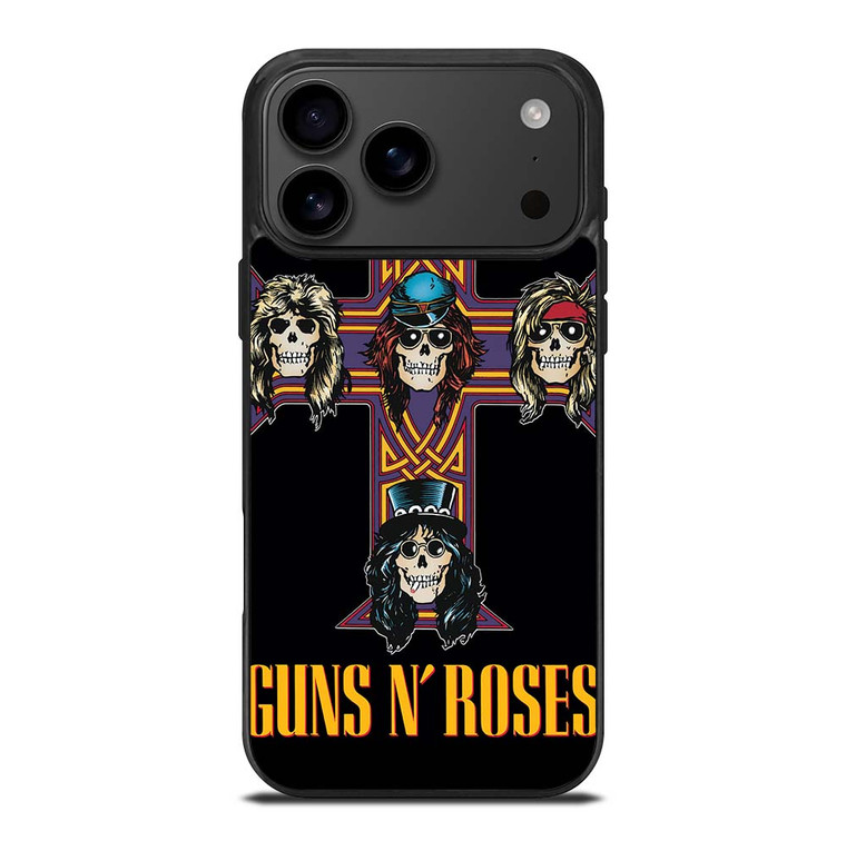 GUNS N ROSES ROCK BAND CROSS iPhone 17 Pro Max Case Cover