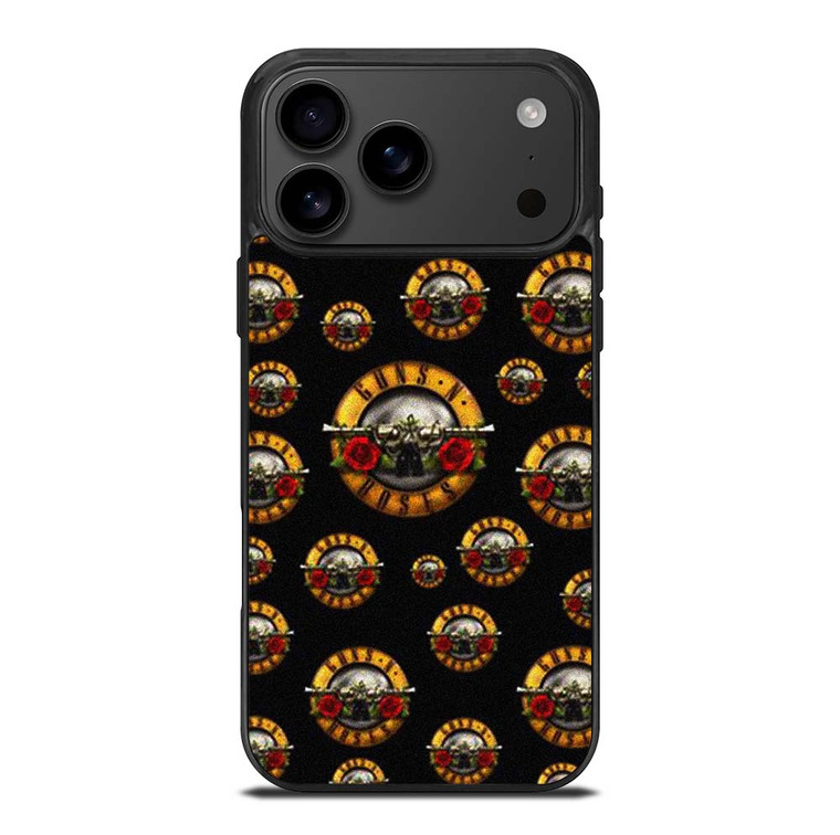 GUNS N ROSES ROCK BAND PATTERN iPhone 17 Pro Max Case Cover