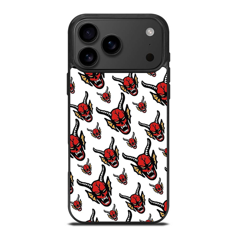 HELLFIRE CLUB STRANGER THINGS PATTERN iPhone 17 Pro Max Case Cover