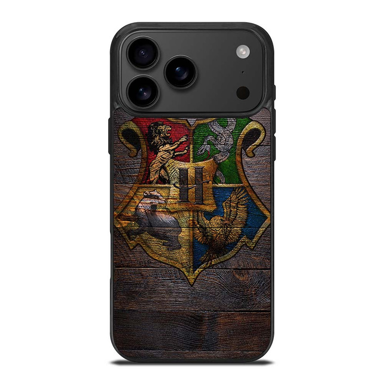 HOGWARTS HARRY POTTER WOODEN LOGO iPhone 17 Pro Max Case Cover