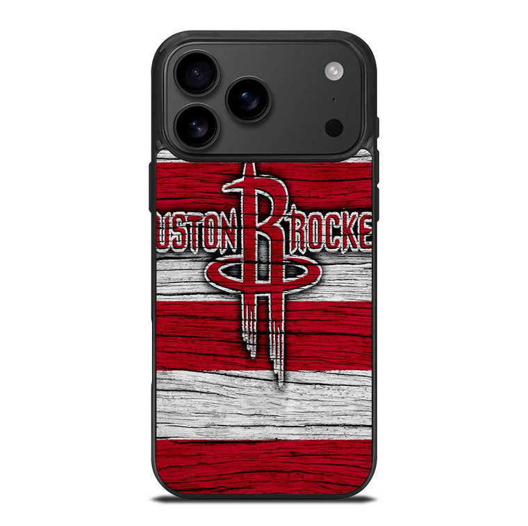 HOUSTON ROCKETS WOODEN LOGO iPhone 17 Pro Max Case Cover