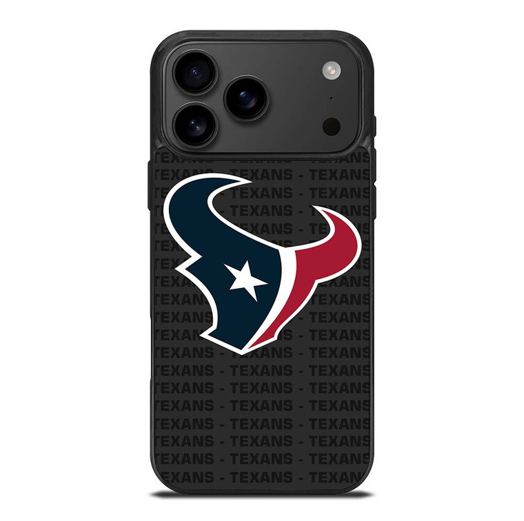 HOUSTON TEXANS FOOTBALL TEXT iPhone 17 Pro Max Case Cover