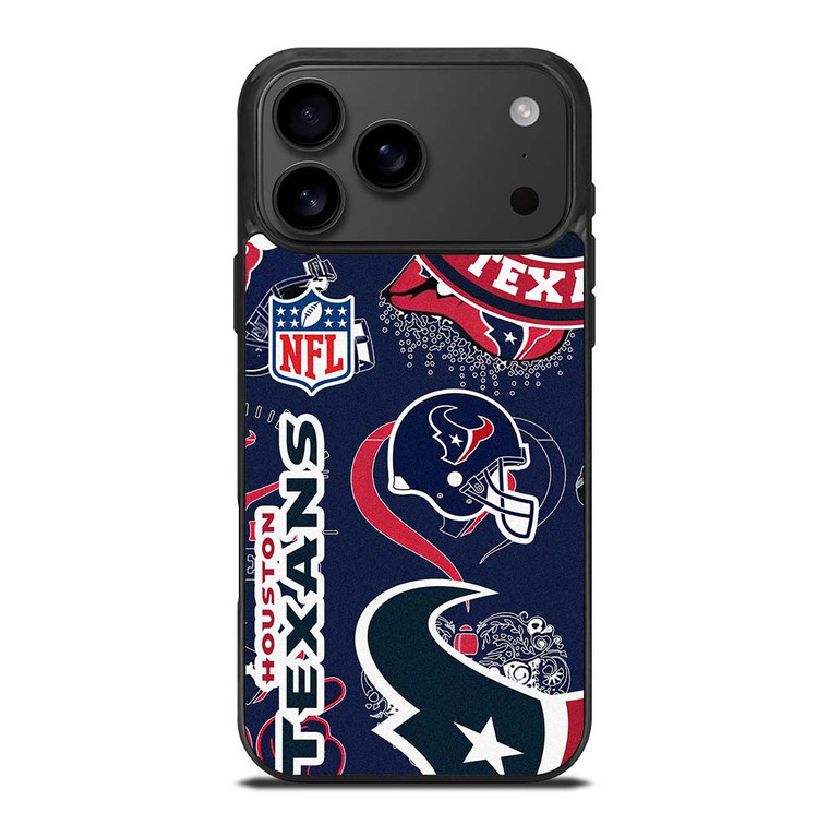 HOUSTON TEXANS NFL STICKER BOMB iPhone 17 Pro Max Case Cover