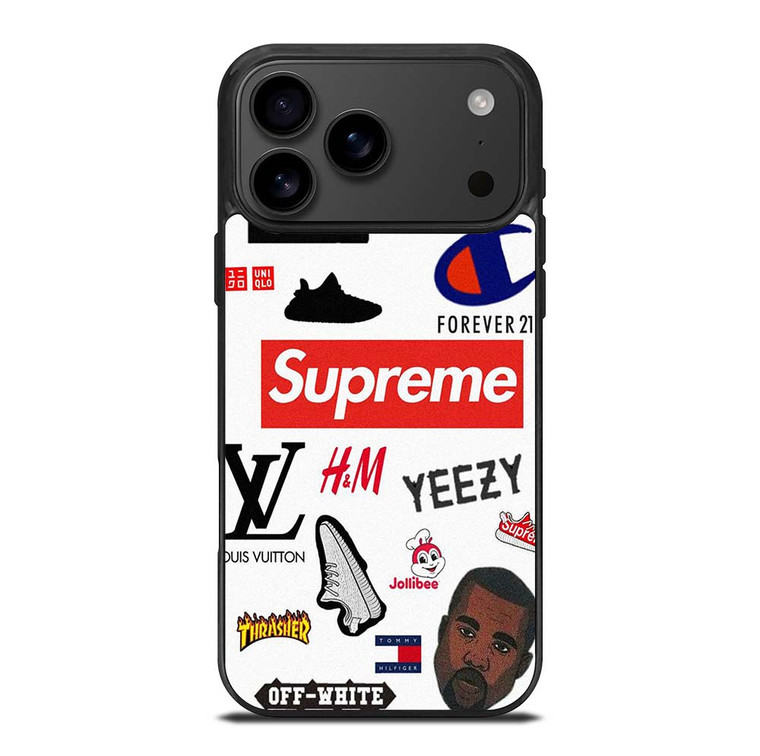 HYPEBEAST SUPREME YEEZY KANYE WEST iPhone 17 Pro Max Case Cover